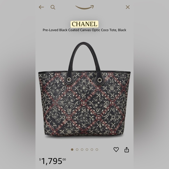 CHANEL Handbags - 🌟CHANEL! COCO red logo tote. removable pouch.